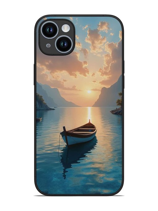 Serene Sunset Glossy Soft Edge Case for Apple Iphone 14 Plus Chachhi