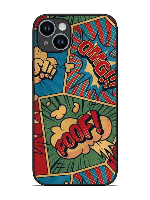 Comic Book Chaos Glossy Soft Edge Case for Apple Iphone 14 Plus Chachhi