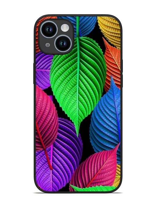 Rainbow Leaf Symphony Glossy Soft Edge Case for Apple Iphone 14 Plus Chachhi