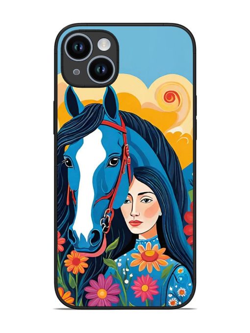 Equine Enchantment Glossy Soft Edge Case for Apple Iphone 14 Plus Chachhi