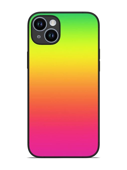 Rainbow Gradient Glossy Soft Edge Case for Apple Iphone 14 Plus Chachhi