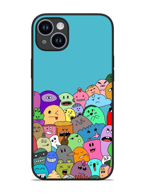 Monster Mash Glossy Soft Edge Case for Apple Iphone 14 Plus Chachhi