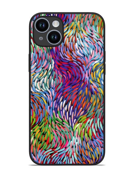 Vibrant Waves Glossy Soft Edge Case for Apple Iphone 14 Plus Chachhi