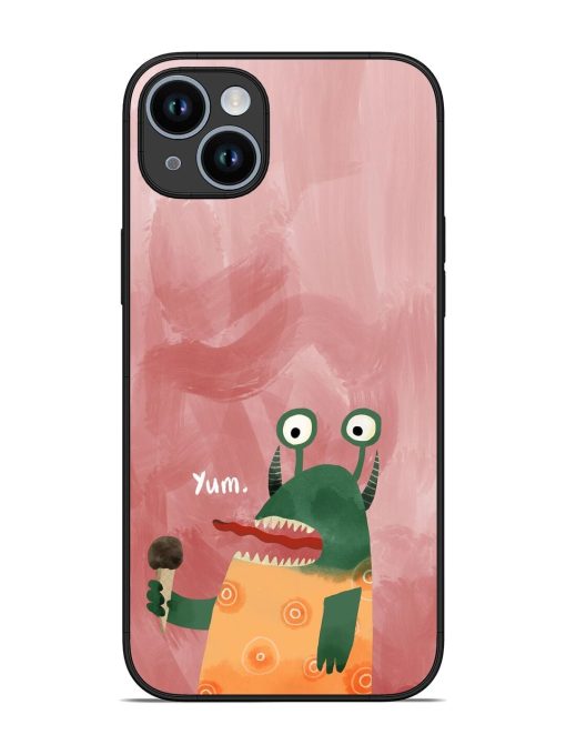 Hungry Monster Glossy Soft Edge Case for Apple Iphone 14 Plus Chachhi