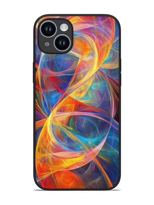 Cosmic Currents Glossy Soft Edge Case for Apple Iphone 14 Plus Chachhi