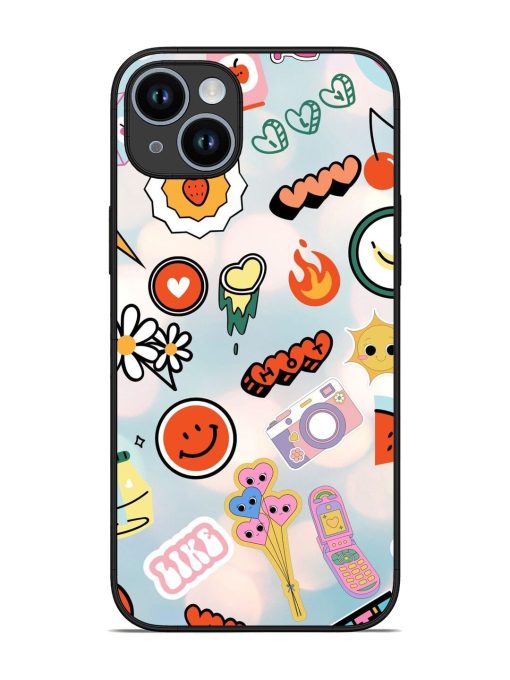 Cheerful Glossy Soft Edge Case for Apple Iphone 14 Plus Chachhi