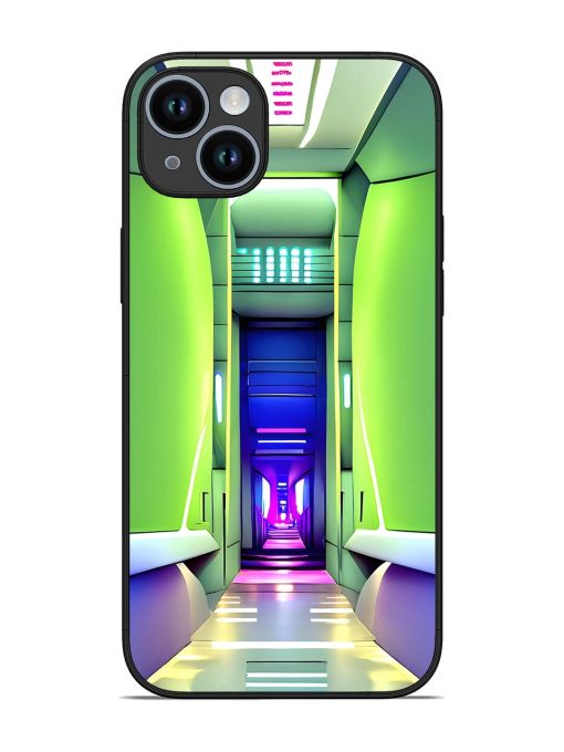 Neon Corridor Glossy Soft Edge Case for Apple Iphone 14 Plus Chachhi