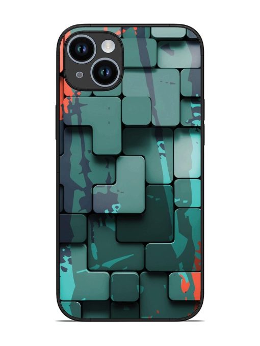 Abstract Geometric Mosaic Glossy Soft Edge Case for Apple Iphone 14 Plus Chachhi