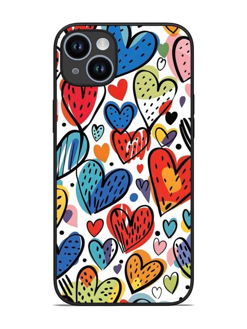 Heartfelt Harmony Glossy Soft Edge Case for Apple Iphone 14 Plus Chachhi