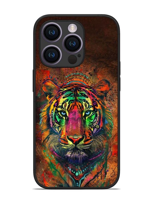 Cosmic Tiger Glossy Soft Edge Case for Apple Iphone 14 Pro Chachhi