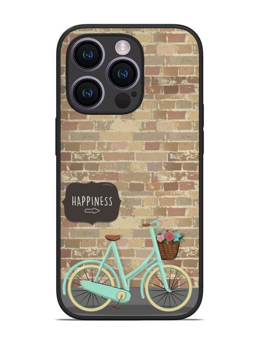 Pedaling Towards Happiness Glossy Soft Edge Case for Apple Iphone 14 Pro Chachhi