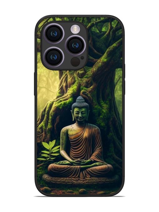 Green Buddha Art Glossy Soft Edge Case for Apple Iphone 14 Pro Chachhi