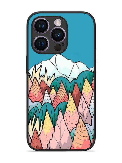 Mountain Dreamscape Glossy Soft Edge Case for Apple Iphone 14 Pro Chachhi