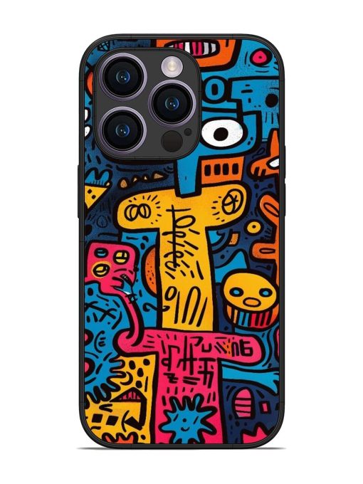 Doodletopia Glossy Soft Edge Case for Apple Iphone 14 Pro Chachhi