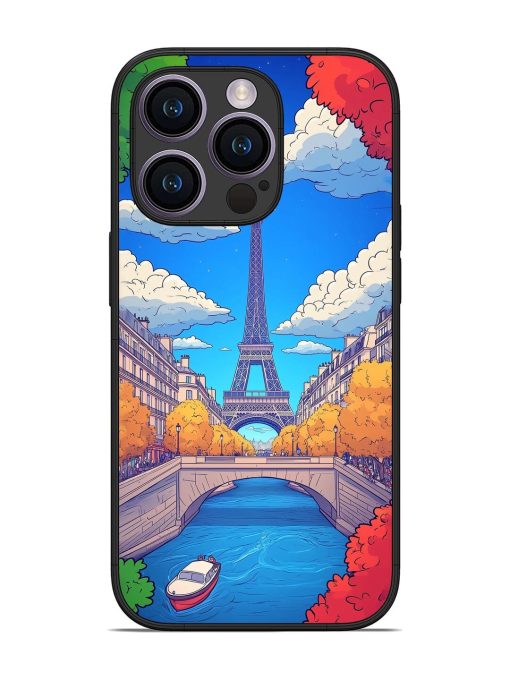 Parisian Panorama Glossy Soft Edge Case for Apple Iphone 14 Pro Chachhi