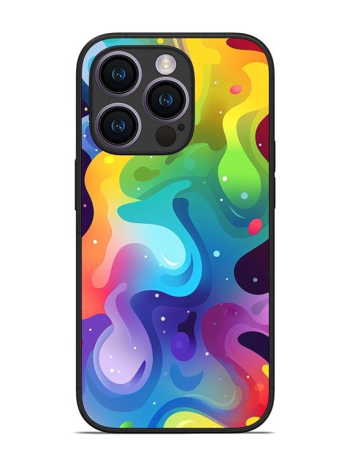 Rainbow River Glossy Soft Edge Case for Apple Iphone 14 Pro