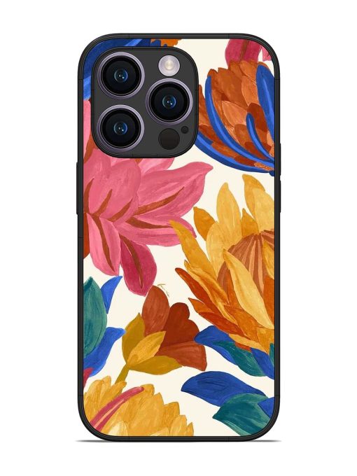 Blooming Tapestry Glossy Soft Edge Case for Apple Iphone 14 Pro Chachhi