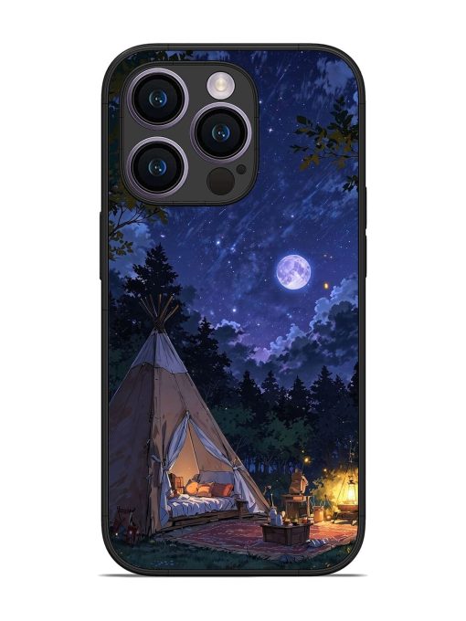 Moonlight Camping Glossy Soft Edge Case for Apple Iphone 14 Pro Chachhi