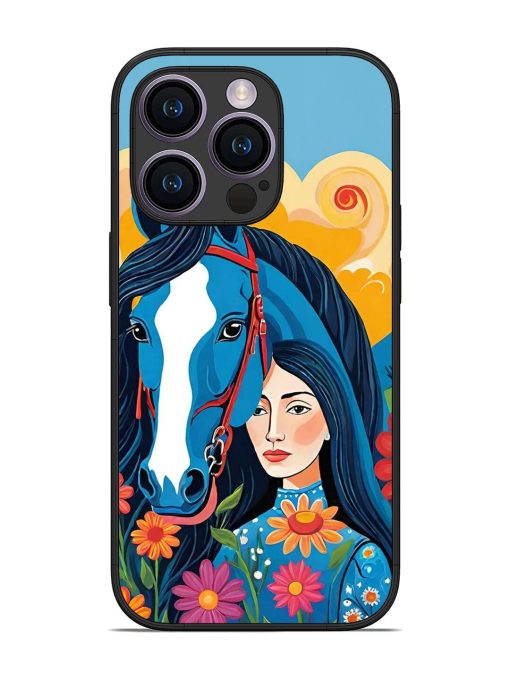 Equine Enchantment Glossy Soft Edge Case for Apple Iphone 14 Pro Chachhi