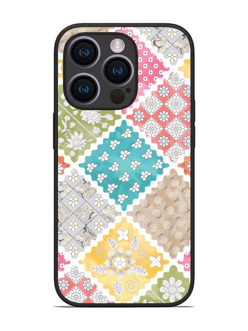 Patchwork Dreamscape Glossy Soft Edge Case for Apple Iphone 14 Pro Chachhi