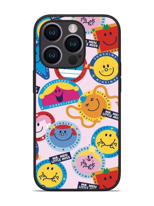 Whimsical Mr. Men & Little Miss Glossy Soft Edge Case for Apple Iphone 14 Pro Chachhi