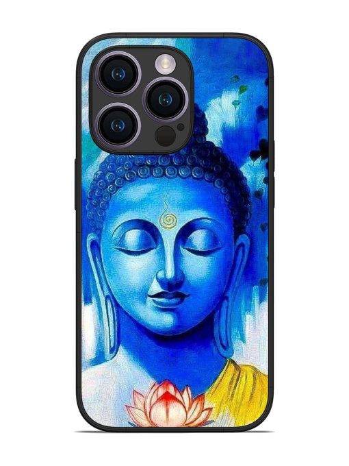 Serene Buddha With Lotus Glossy Soft Edge Case for Apple Iphone 14 Pro Chachhi