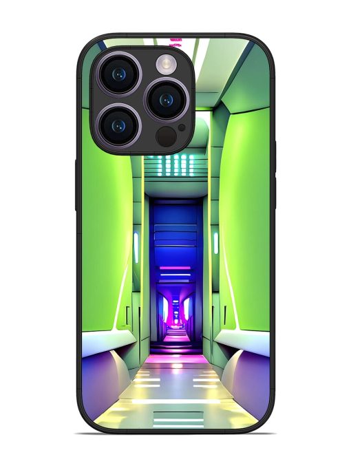 Neon Corridor Glossy Soft Edge Case for Apple Iphone 14 Pro Chachhi