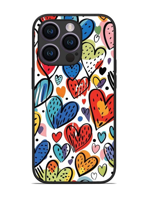 Heartfelt Harmony Glossy Soft Edge Case for Apple Iphone 14 Pro Chachhi