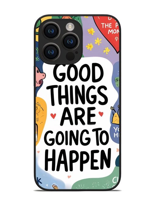 Uplifting Scribbles Glossy Soft Edge Case for Apple Iphone 14 Pro Max Chachhi