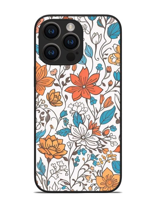 Floral Symphony Glossy Soft Edge Case for Apple Iphone 14 Pro Max Chachhi