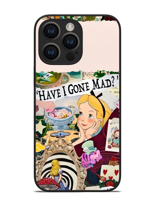 Mad Hatter'S Collage Glossy Soft Edge Case for Apple Iphone 14 Pro Max Chachhi