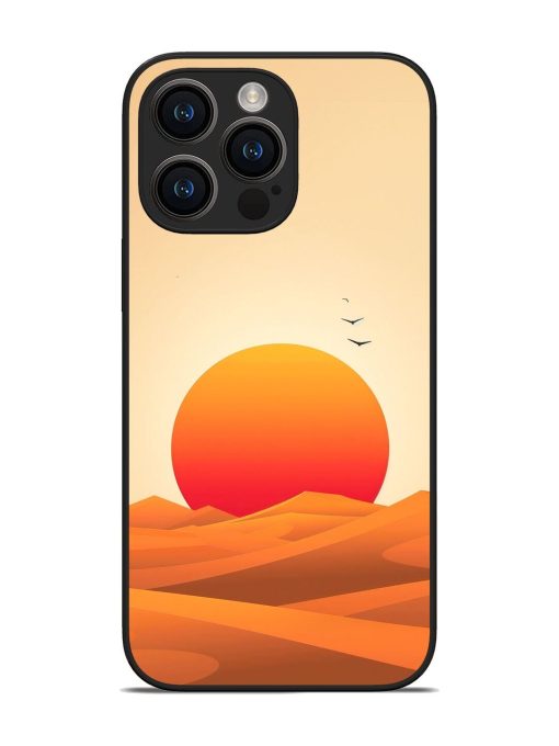 Desert Sunset Glossy Soft Edge Case for Apple Iphone 14 Pro Max Chachhi