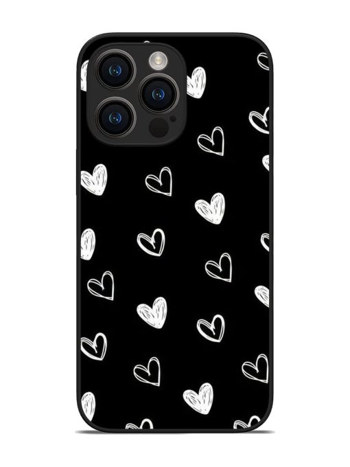 Scattered Hearts Glossy Soft Edge Case for Apple Iphone 14 Pro Max Chachhi