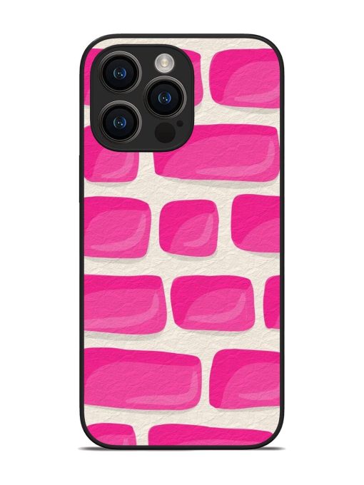 Pink Brick Wall Glossy Soft Edge Case for Apple Iphone 14 Pro Max Chachhi