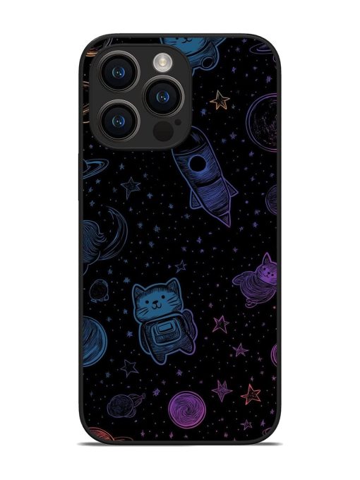 Cosmic Cat Chaos Glossy Soft Edge Case for Apple Iphone 14 Pro Max Chachhi