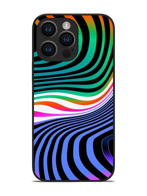 Psychedelic Waves Glossy Soft Edge Case for Apple Iphone 14 Pro Max