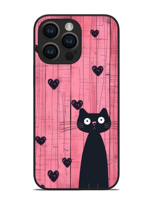 Feline Valentine'S Day Glossy Soft Edge Case for Apple Iphone 14 Pro Max Chachhi