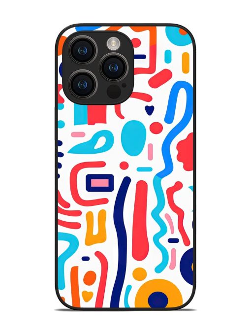 Whimsical Doodle Chaos Glossy Soft Edge Case for Apple Iphone 14 Pro Max Chachhi