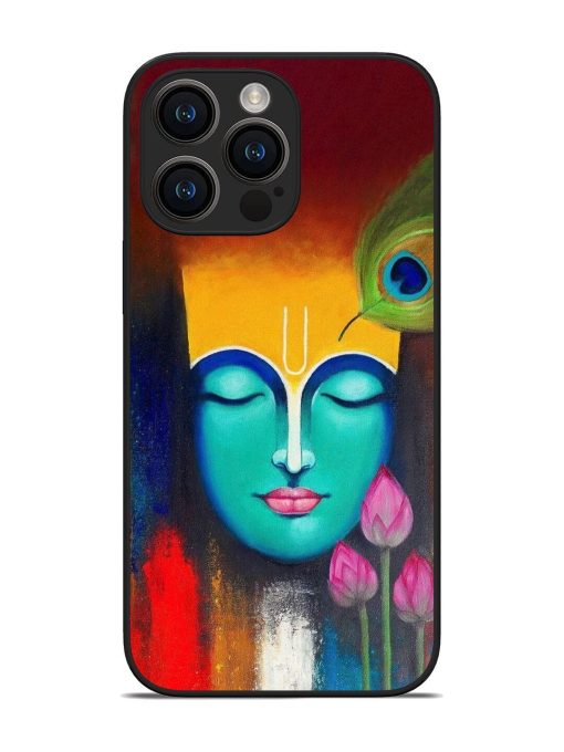 Divine Tranquility: The Face Of Krishna Glossy Soft Edge Case for Apple Iphone 14 Pro Max Chachhi