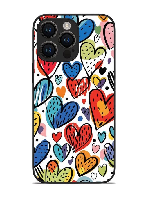 Heartfelt Harmony Glossy Soft Edge Case for Apple Iphone 14 Pro Max Chachhi