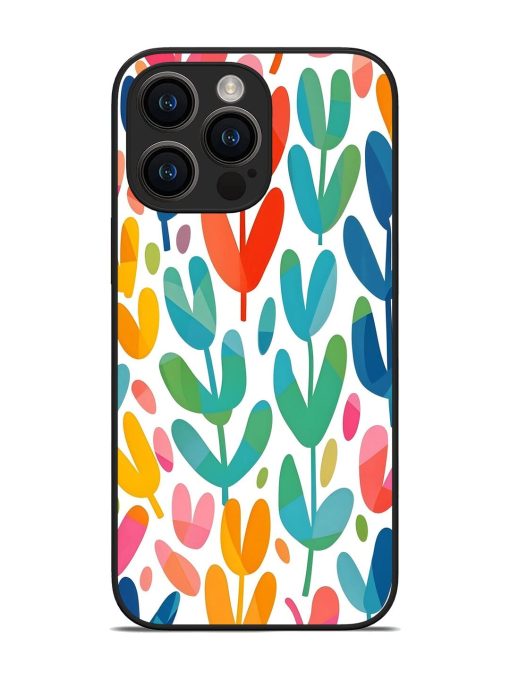 Rainbow Of Blooms Glossy Soft Edge Case for Apple Iphone 14 Pro Max Chachhi