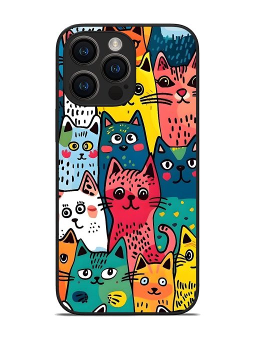 Feline Frenzy Glossy Soft Edge Case for Apple Iphone 14 Pro Max Chachhi