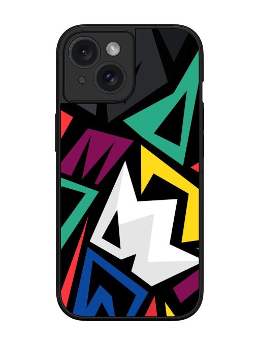 Chaotic Geometry Glossy Soft Edge Case for Apple Iphone 15 Chachhi