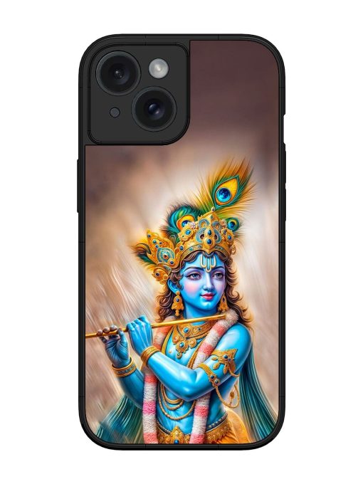 Divine Krishna Glossy Soft Edge Case for Apple Iphone 15 Chachhi