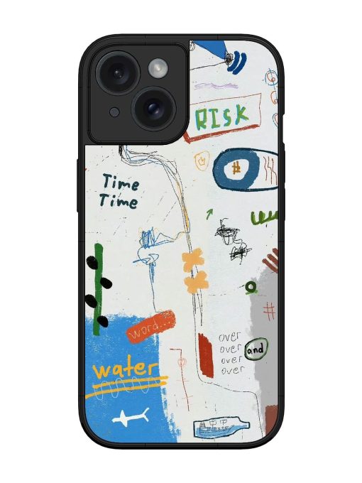 Mind Map Madness Glossy Soft Edge Case for Apple Iphone 15 Chachhi