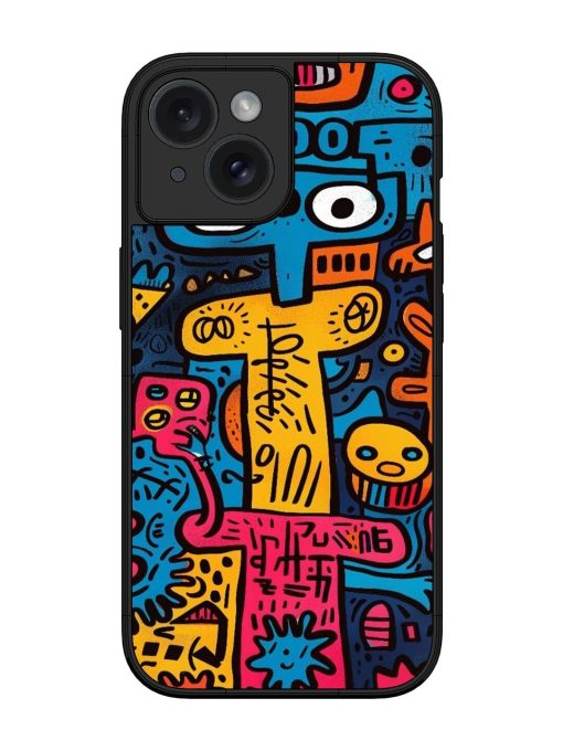 Doodletopia Glossy Soft Edge Case for Apple Iphone 15 Chachhi