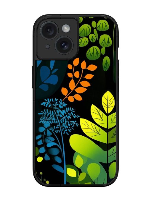 Midnight Garden Glossy Soft Edge Case for Apple Iphone 15 Chachhi