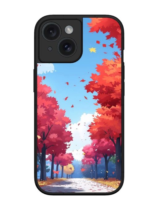 Autumn'S Embrace Glossy Soft Edge Case for Apple Iphone 15 Chachhi