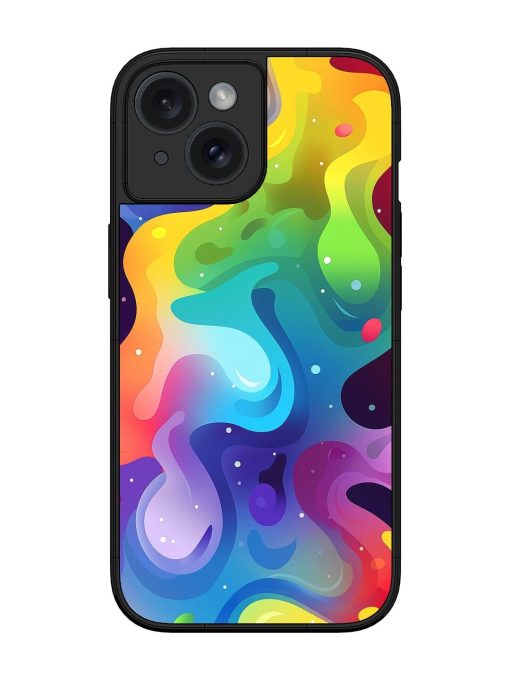 Rainbow River Glossy Soft Edge Case for Apple Iphone 15 Chachhi