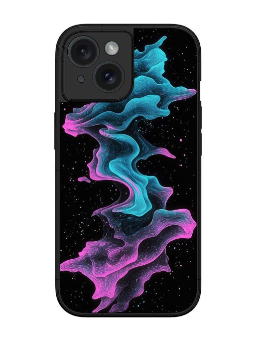 Cosmic Currents Glossy Soft Edge Case for Apple Iphone 15 Chachhi